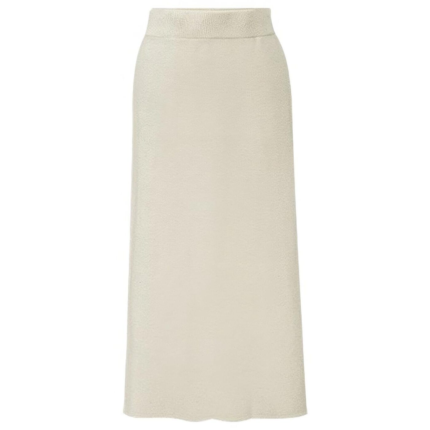 2376 Winter Warm High Waist Side Slit Wool Blend Long Skirts Rib Knit